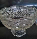 Kristallen schaal op voet., Antiek en Kunst, Ophalen of Verzenden