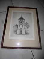 ets Zimmertoren Lier , Marie Devillers, Antiek en Kunst, Kunst | Etsen en Gravures, Ophalen of Verzenden