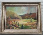 huile sur toile paysage ardenais signe monique massin, Antiquités & Art, Enlèvement ou Envoi