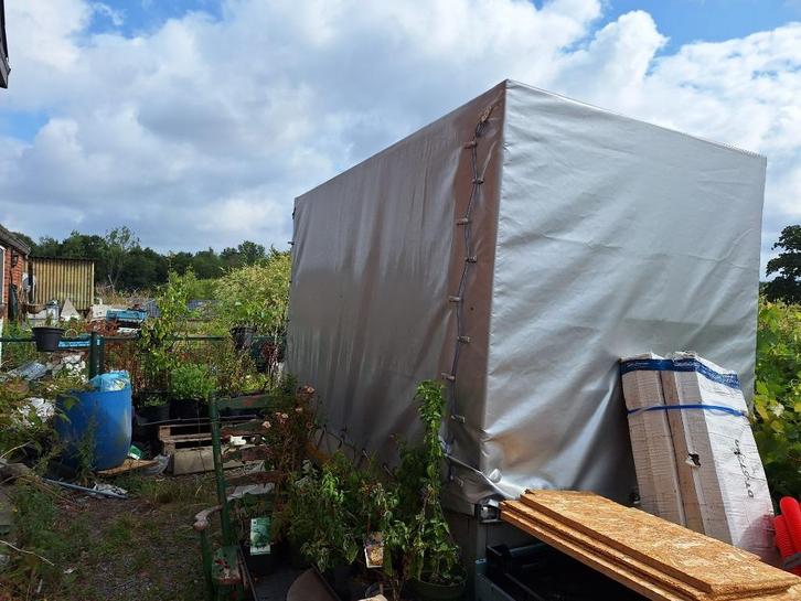 Bash met frame voor een 2 as remorque, Auto diversen, Aanhangers en Bagagewagens, Gebruikt, Ophalen