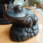 Gietijzeren kikker, Tuin en Terras, Tuinbeelden, Ophalen, Gebruikt, Metaal, Dierenbeeld