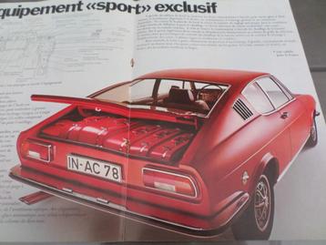 Audi 100 Coupe S FRANS 1972 brochure beschikbaar voor biedingen