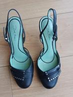 Sandalen Dick Boons, zwart leder, maat 41., Kleding | Dames, Schoenen, Zwart, Zo goed als nieuw, Sandalen of Muiltjes, Ophalen of Verzenden