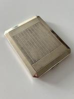 Art deco Antieke zilveren Sigarettendoos sigarettenkoker, Ophalen of Verzenden, Zilver