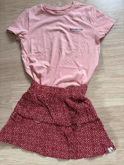 Setje rok + shirt in maat 146, Kinderen en Baby's, Kinderkleding | Maat 146, Zo goed als nieuw, Meisje, Setje, Ophalen of Verzenden