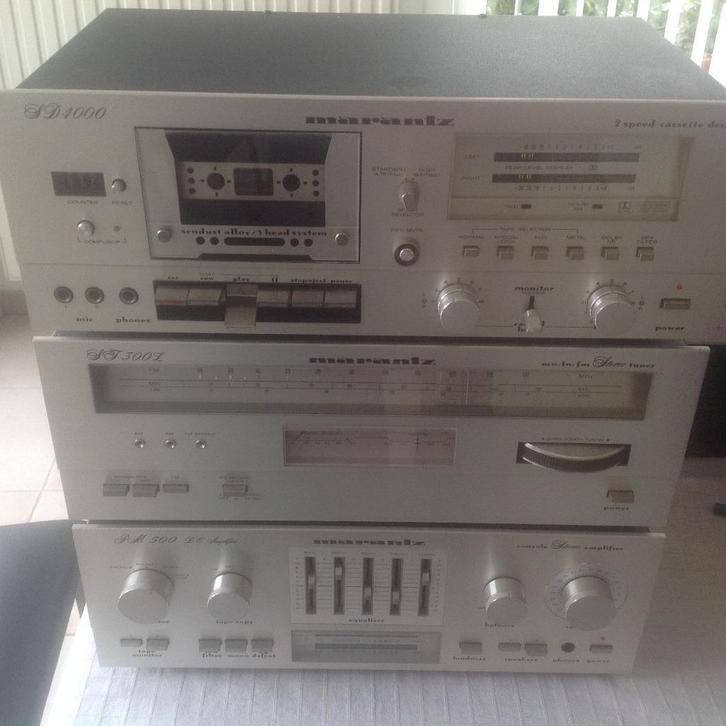 Stereoketen Marantz Versterker PM 500 Tuner ST 300L 2 speed, Audio, Tv en Foto, Stereoketens, Gebruikt, Overige merken, Ophalen of Verzenden