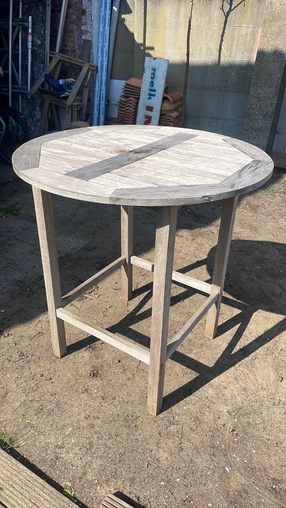 Hoge tafel hout, Ophalen, Zo goed als nieuw