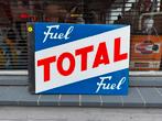Ancien panneau d'affichage en émail TOTAL Petrol, Collections, Enlèvement, Utilisé, Panneau publicitaire