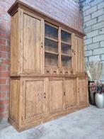 Teak buffetkast/vitrinekast GRATIS LEVERING, Huis en Inrichting, Ophalen, Met deur(en), 200 cm of meer, Teakhout