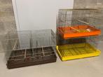 3 cages à canaris (cages d'élevage), Enlèvement, Utilisé, Métal, Cage d'élevage