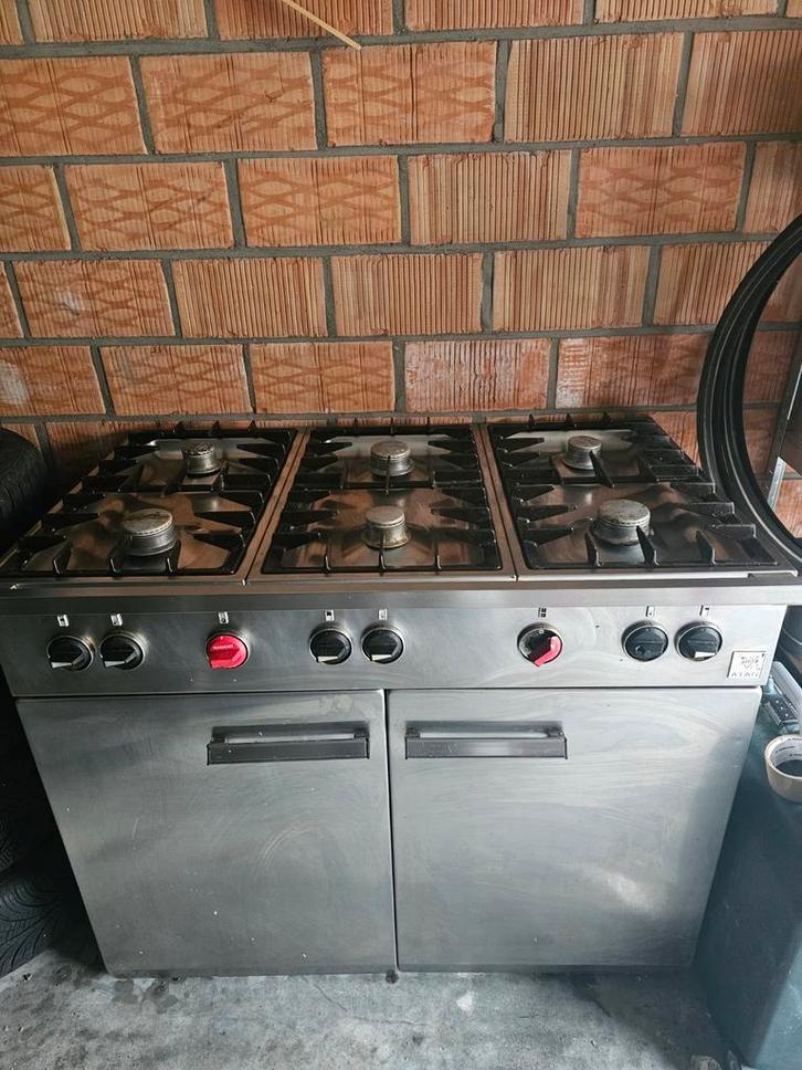 Gasfornuis 6 pits met warmkast, Elektronische apparatuur, Fornuizen, Ophalen