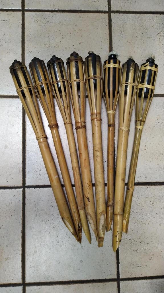 8 fakkels, Jardin & Terrasse, Torches, Enlèvement, Comme neuf