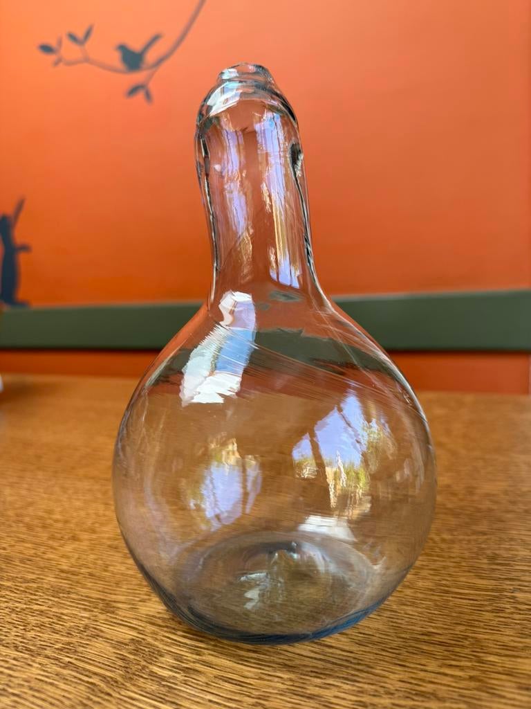 Vase en verre forme poire, Antiquités & Art, Enlèvement ou Envoi