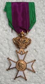 Medaille, Veteranenkruis Leopold-III, 1934-1951, WOII, Verzamelen, Ophalen of Verzenden, Landmacht, Lintje, Medaille of Wings