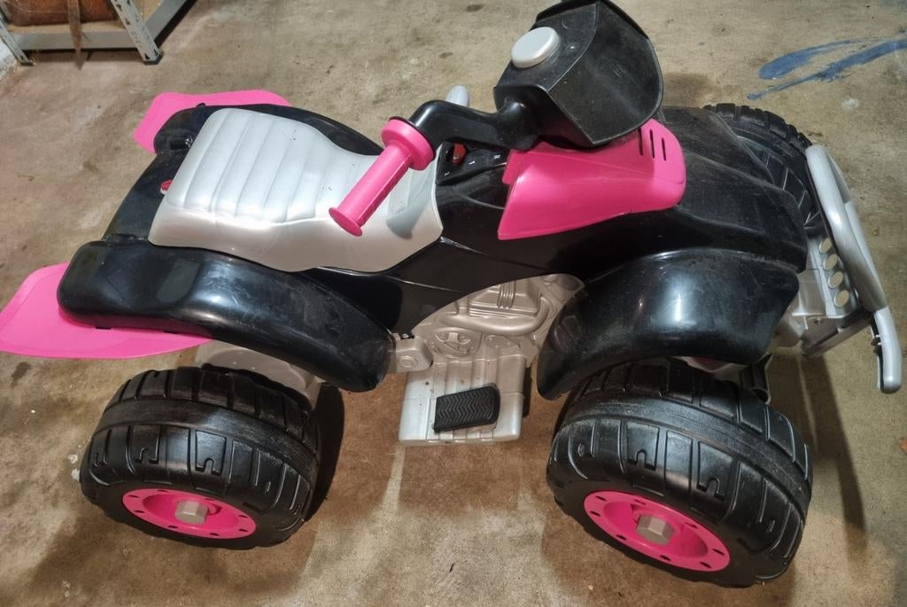 Quad électrique enfant rose et noir - petit prix, Enlèvement