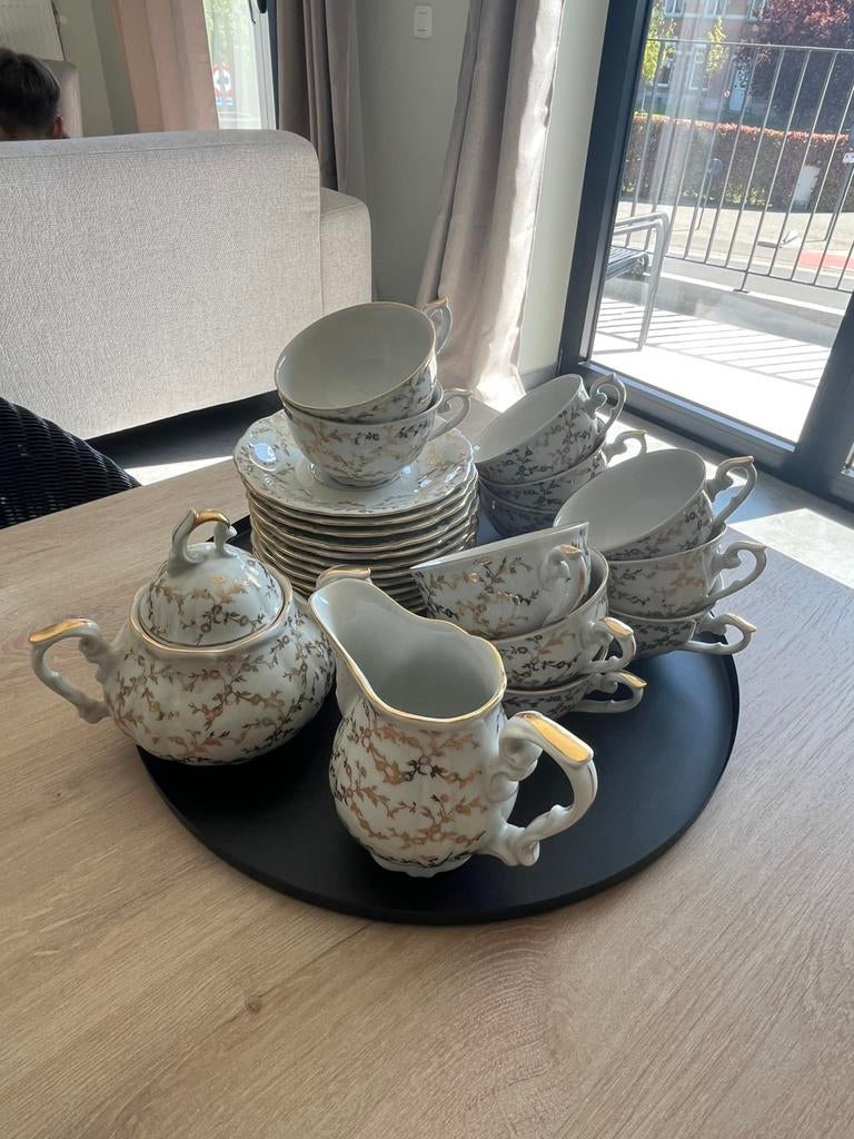 Vintage theeservies Schlottenhof Bavaria – bijna compleet, Ophalen of Verzenden