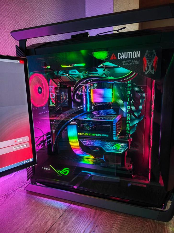 Rog gaming pc || rtx 4090 strix i9 14900ks 64gb ddr5 4tb, Computers en Software, Desktop Pc's, SSD, Gaming, Ophalen
