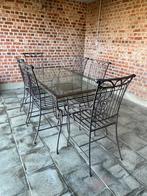 Ensemble fer forgé, Jardin & Terrasse, Ensembles de jardin, Chaise, Enlèvement, Utilisé, Autres matériaux