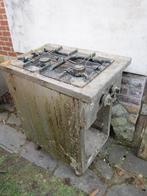 cuisinière à gaz double en acier inoxydable, Articles professionnels, Enlèvement, Utilisé, Mobilier en inox