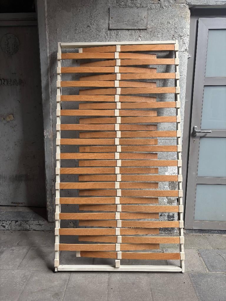 Vintage Auping bed twijfelaar, Ophalen, Twijfelaar, 200 cm, Metaal