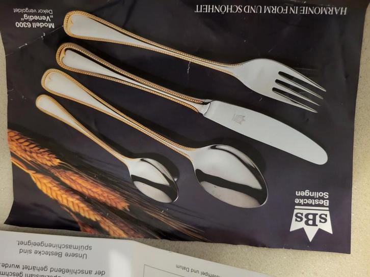 Nieuwe SBS Solingen bestekset  70 stuks., Maison & Meubles, Cuisine | Couverts, Ensemble de couverts, Enlèvement
