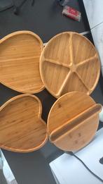 Houten tafel decoratie, houten servies, houten plateau, Ophalen