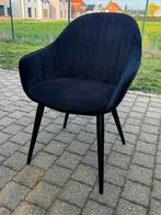 Eetkamerstoel zwart, 8 stuks, Huis en Inrichting, Stoelen, Ophalen, Zo goed als nieuw, Zwart, Stof