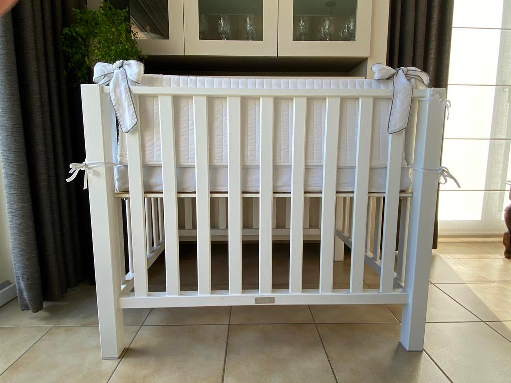 Bopita park wit met parkomrander First + waskussen First, Kinderen en Baby's, Babyparken, Ophalen, Gebruikt, Rechthoekig, In hoogte verstelbaar