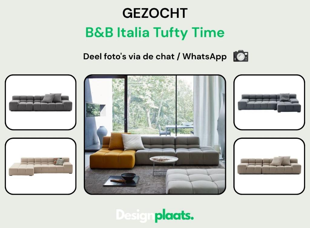 GEZOCHT: B&B Italia Tufty Time — Direct Inkoop, Ophalen of Verzenden, Hoekbank, Bankstel Bank Zetels Sofa Hoekbank Design bank