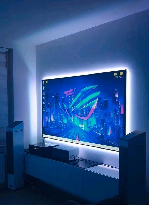 Projecteur 4K + AMBILIGHT, ÉCRAN DE PROJECTION 90" (215cm), TV, Hi-fi & Vidéo, Projecteurs vidéo, Ultra HD (4K), Enlèvement ou Envoi