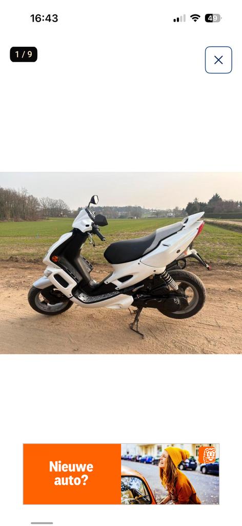Peugeot speedfight 2, Fietsen en Brommers, Ophalen, Tweetakt, Klasse A (25 km/u), 49 cc