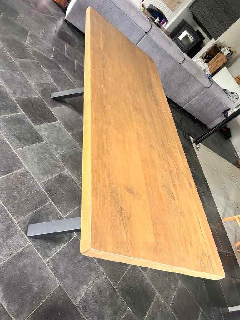 Table en chêne massif, Enlèvement ou Envoi, Comme neuf, Chêne