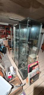 3 vitrine kasten met verlichting, Ophalen, Gebruikt