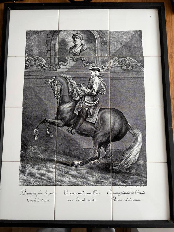 Gravure murale en carrelages de RIdinger, Antiquités & Art, Art | Dessins & Photographie, Enlèvement