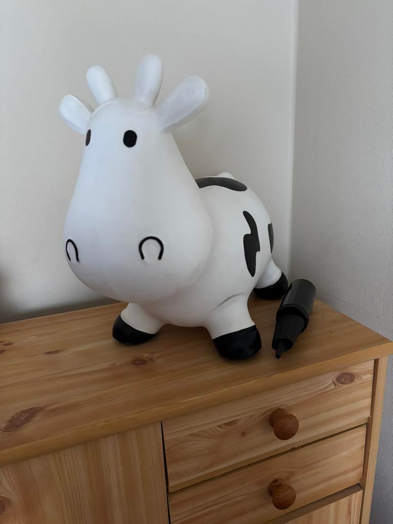 Spring koe, Kinderen en Baby's, Speelgoed | Buiten | Opblaasfiguren, Ophalen, Gebruikt