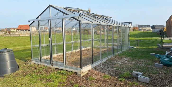 Serre, Tuin en Terras, Kassen, Zo goed als nieuw, Kweekkas, Aluminium, Glas, Ophalen
