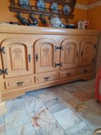 Salle à  manger chêne massif, Maison & Meubles, Enlèvement, Utilisé, Rustique, 4 à 6 chaises