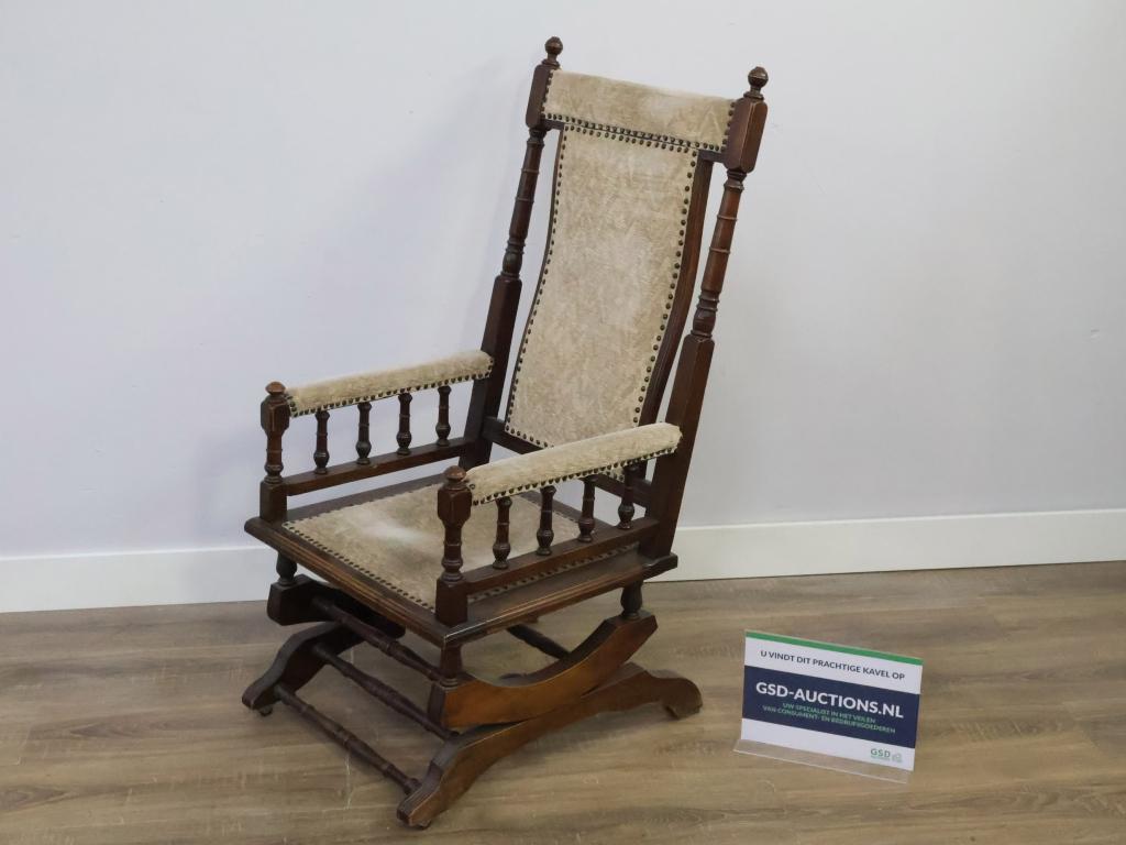 Antiek Victoriaanse Schommelstoel