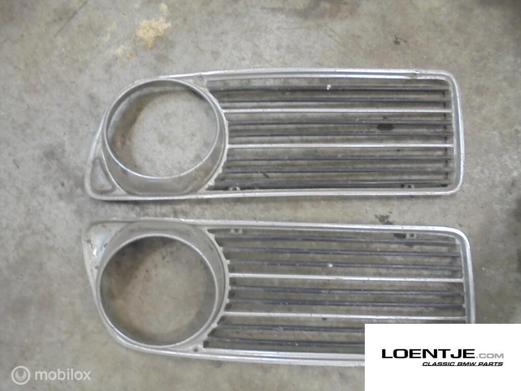 chromen grill set BMW 02 2002 1802 1602 1600 etc, Auto-onderdelen, Carrosserie, Gebruikt, Ophalen of Verzenden, BMW, BMW