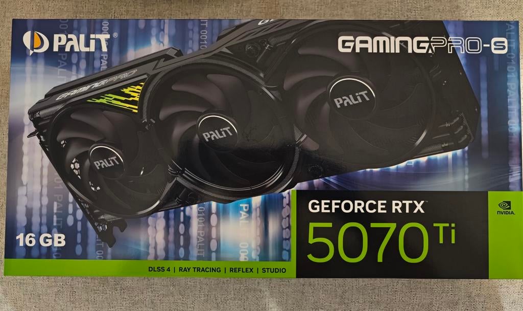 Carte graphique - Palit RTX 5070 Ti - 16 Go GDDR7 - Neuve, Informatique & Logiciels, Neuf, Enlèvement ou Envoi, PCI-Express 5