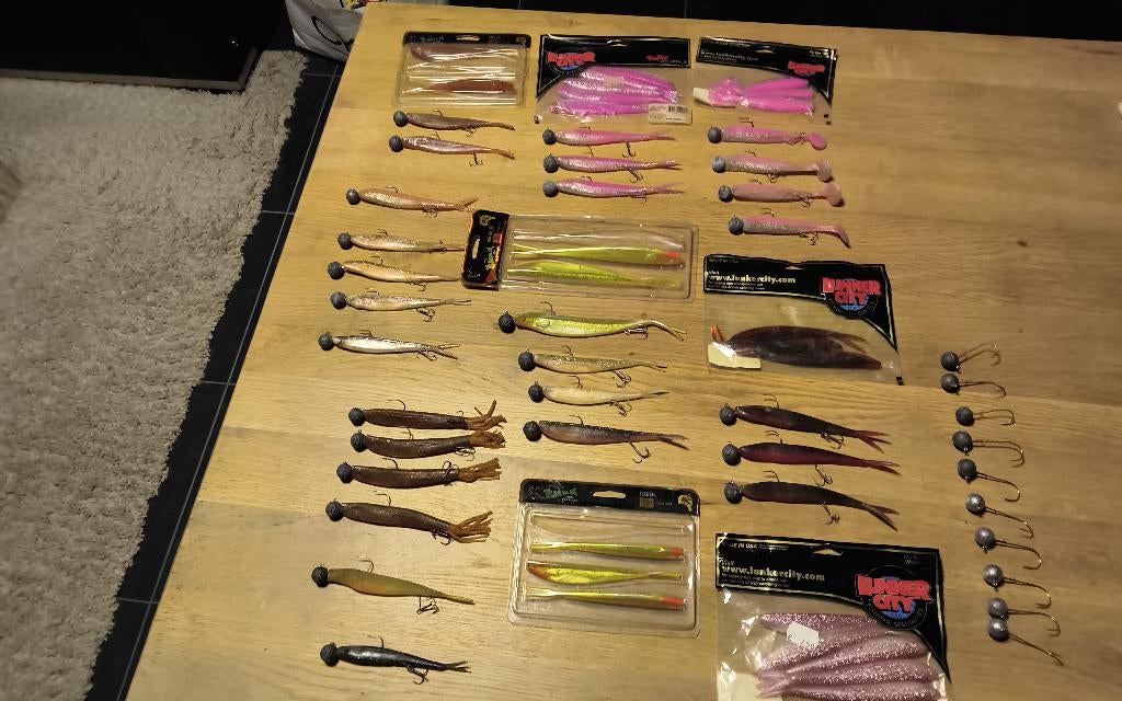 Fox.Lunker City.Chads.Spro je jigkoppen.50 stuks., Ophalen, Zo goed als nieuw, Complete set