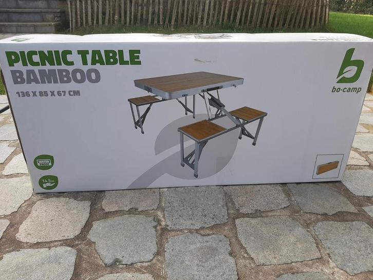 Picknicktafel inklapbaar - NIEUW in verpakking - 136x85x67cm, Caravans en Kamperen, Kampeermeubelen, Nieuw, Campingtafel, Ophalen
