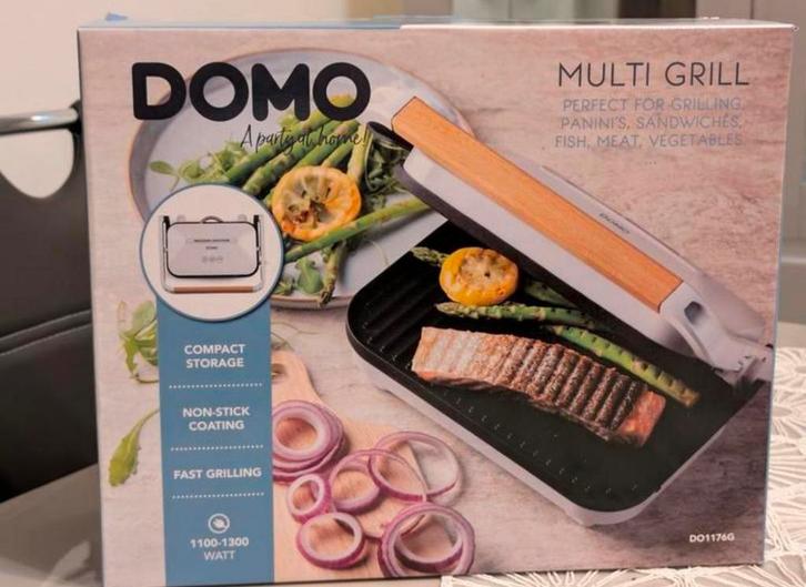 Multi grill DO1176G neuf – jamais ouvert, Electroménager, Grils de contact, Neuf, Enlèvement