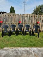 5 tuinstoelen Jardin Made in Holland in Houthalen gebruikt, Tuin en Terras, Ophalen