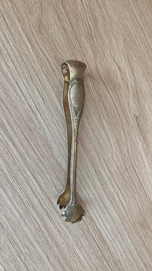 Verzilverde suikertang, Antiquités & Art, Antiquités | Couverts, Enlèvement