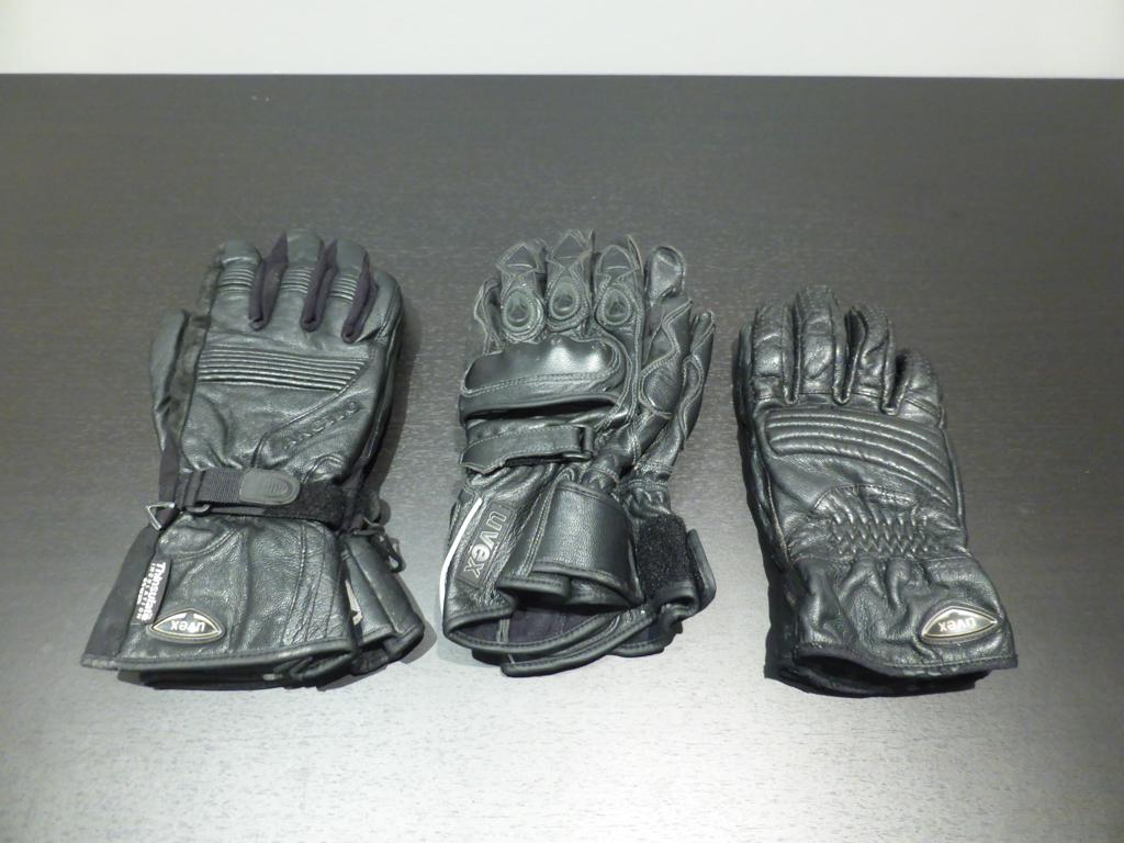 Gants de moto Uvex (Lot de 3 paires), Motos, Femmes, Seconde main, Enlèvement ou Envoi, Uvex