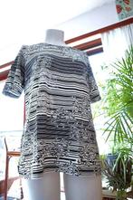 creatief zwart wit T-shirt, Vêtements | Femmes, T-shirts, Manches courtes, Enlèvement ou Envoi, Autres couleurs, Comme neuf