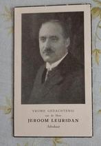 Bidprentje Jeroom Leuridan, Ophalen of Verzenden, Bidprentje