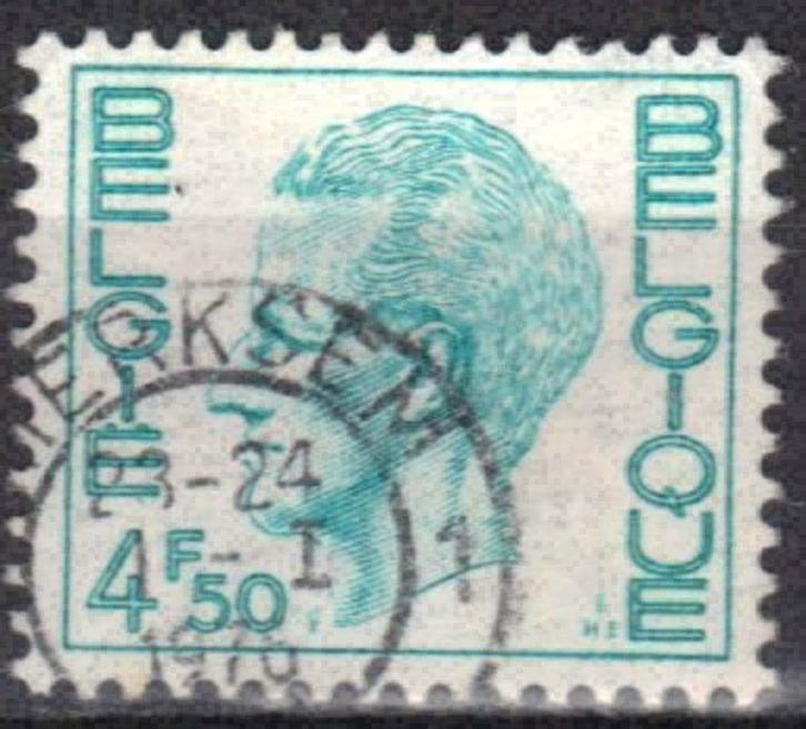 Belgique 1974 - Yvert 1718/OBP 1743 - Roi Baudouin (ST), Timbres & Monnaies, Timbres | Europe | Belgique, Affranchi, Maison royale