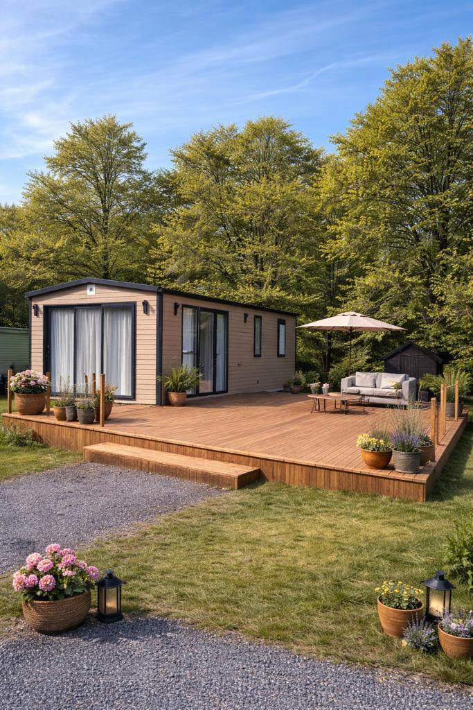 Chalet - camping l'Eau Vive, Caravanes & Camping, Caravanes résidentielles, jusqu'à 4, Enlèvement